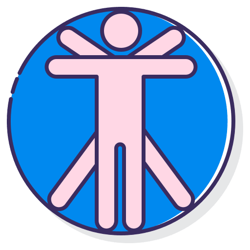 Physiology ergonomic physiology holistic icon