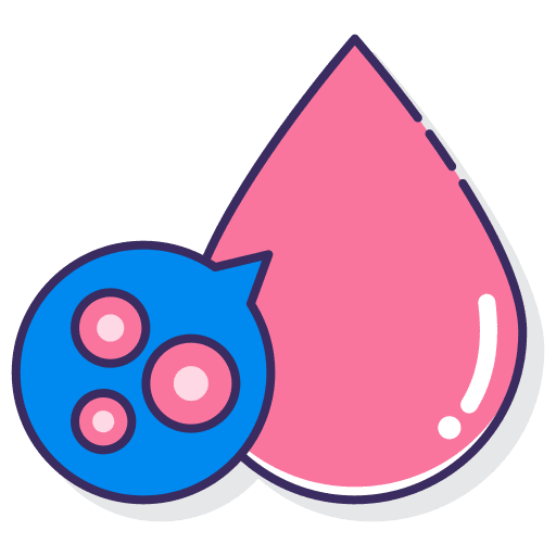 Red blood cells medical healthcare and medical anatomy icon