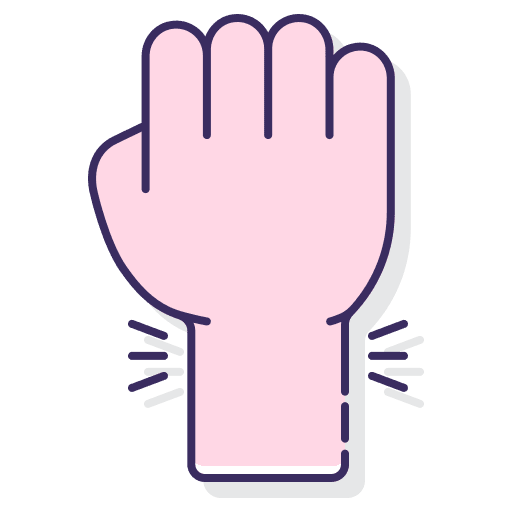 Wrist hand gesture fingers medical icon