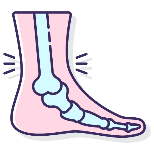 Ankle medical foot ankle icon
