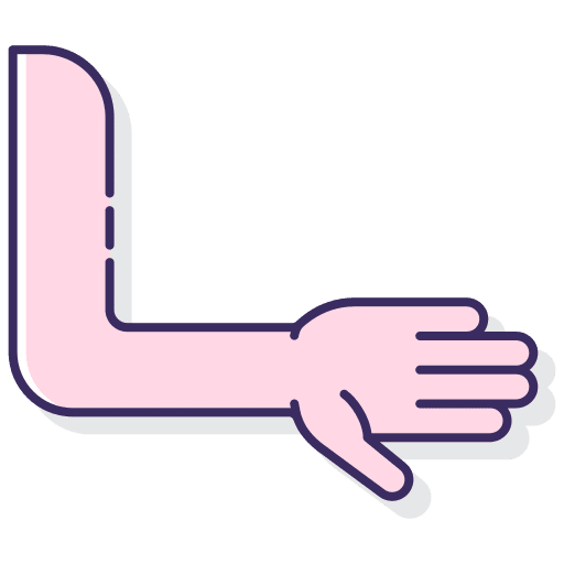 Arm hand arm body part icon