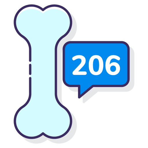 Bone healthcare and medical health anatomy icon