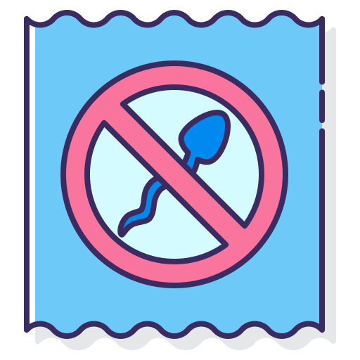 Contraceptive healthcare sperm medical icon