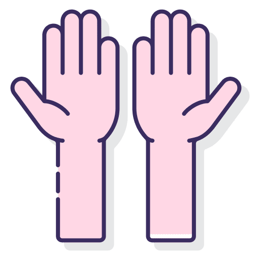 Hands medical two hands health icon