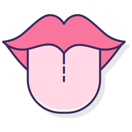 Tongue anatomy tongue taste icon