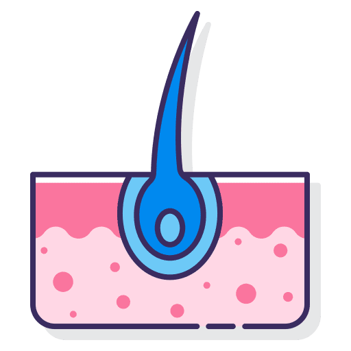 Hair healthcare health medical icon