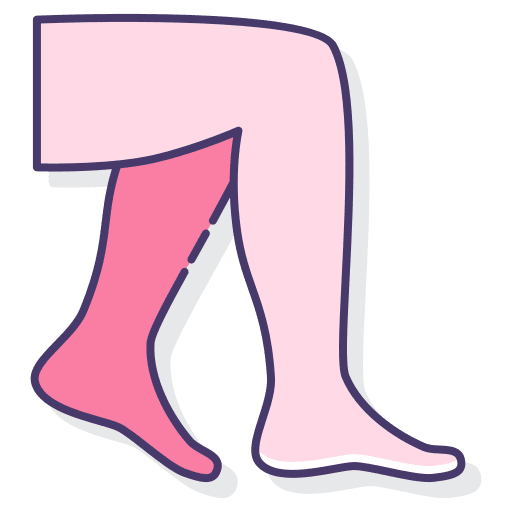 Leg anatomy health body part icon