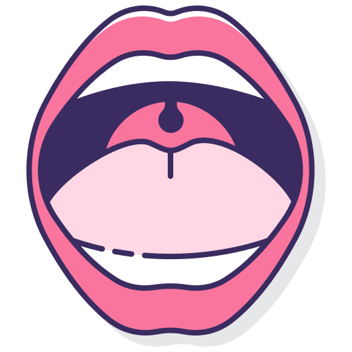 Mouth healthcare and medical health oral icon