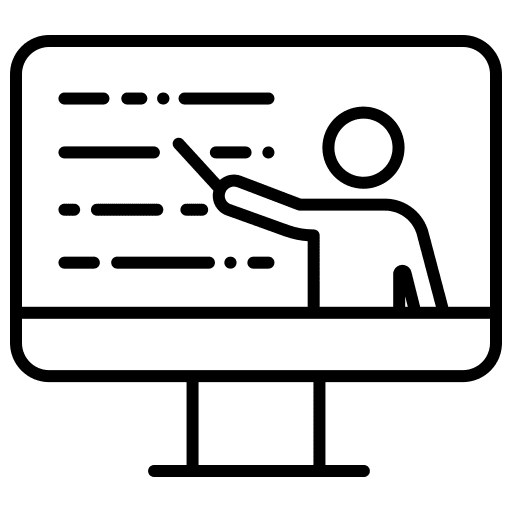 Online learning elearning blended learning student icon