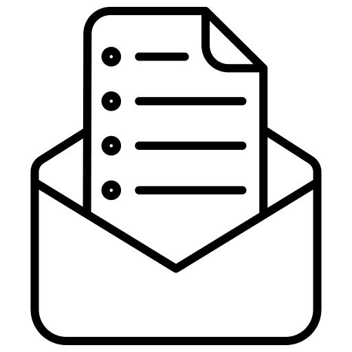 Mail page message newsletter icon Mail page message newsletter icon