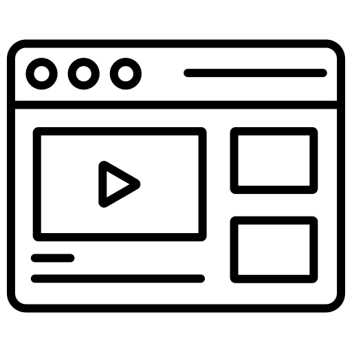 Video online course online learning knowledge icon Video online course online learning knowledge icon