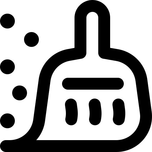 Cleaning broom hobbies and free time wash icon