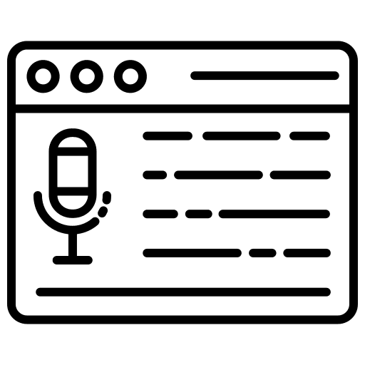 Podcast communications website podcast icon Podcast communications website podcast icon