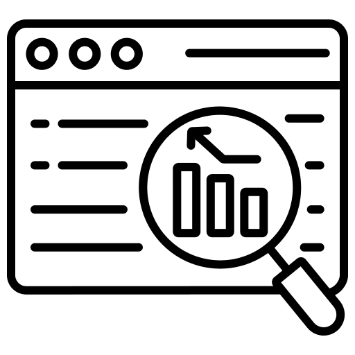 Web web stats analytics icon Web web stats analytics icon