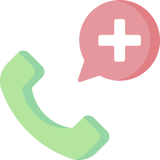 Emergency call healthcare and medical phone doctor icon