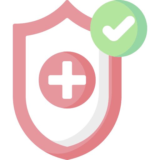 Medical insurance shield healthcare and medical protection icon Medical insurance shield healthcare and medical protection icon