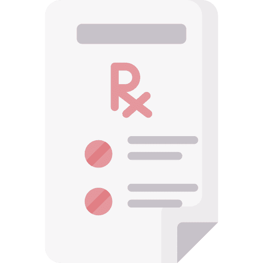 Medical prescription medical file health clinic medical report icon Medical prescription medical file health clinic medical report icon