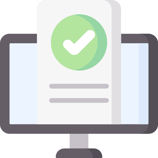 Online appointment computer screen healthcare and medical icon