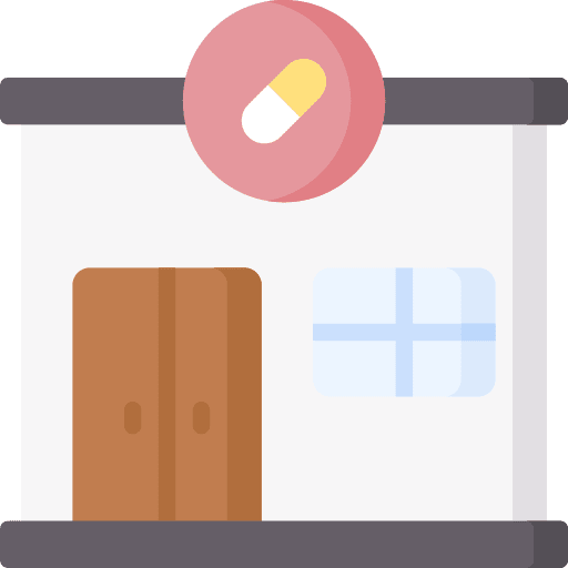 Pharmacy shop buildings healthcare and medical icon Pharmacy shop buildings healthcare and medical icon
