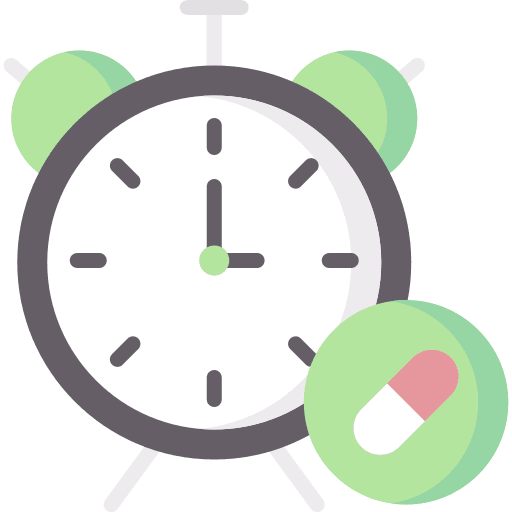 Pill time and date pill ringing icon Pill time and date pill ringing icon