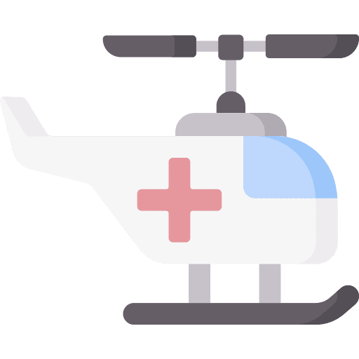 Helicopter medical kit healthcare and medical emergency icon Helicopter medical kit healthcare and medical emergency icon