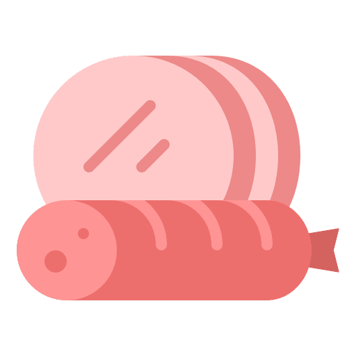 Sausages meat supermarket sausage icon
