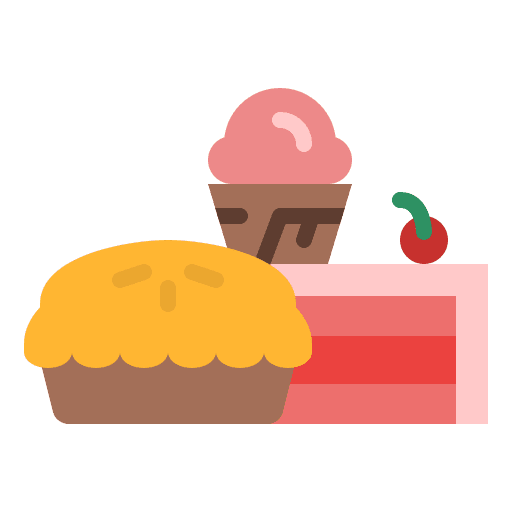 Sweets dessert bakery slice icon