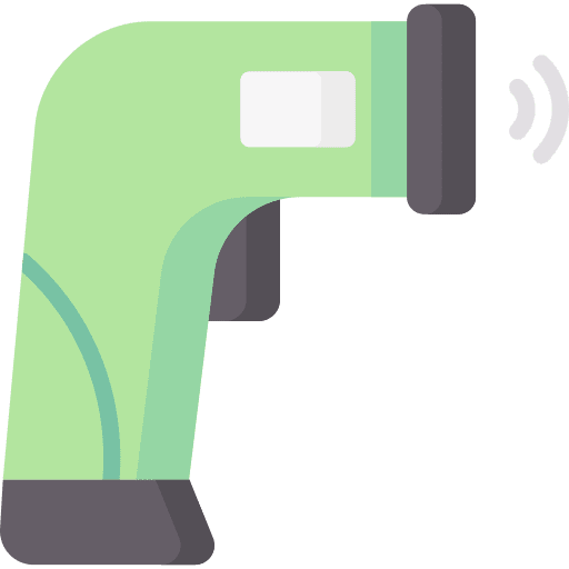 Thermometer gun healthcare and medical medical equipment icon Thermometer gun healthcare and medical medical equipment icon