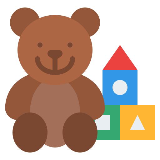 Toys baby kid and baby child icon