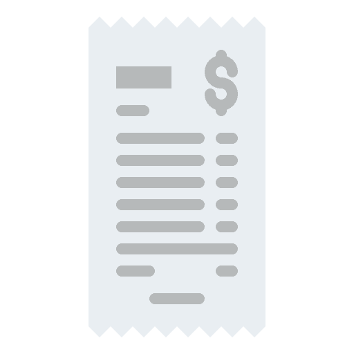 Bill ticket business bill icon