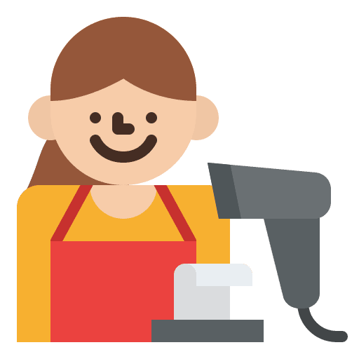 Cashier cashier counter supermarket icon