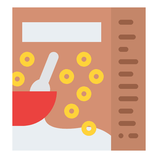 Cereal healthy food breakfast cereals icon