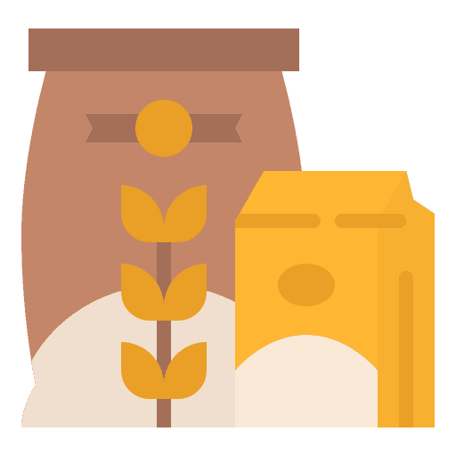 Flour bakery shopping store oatmeal icon