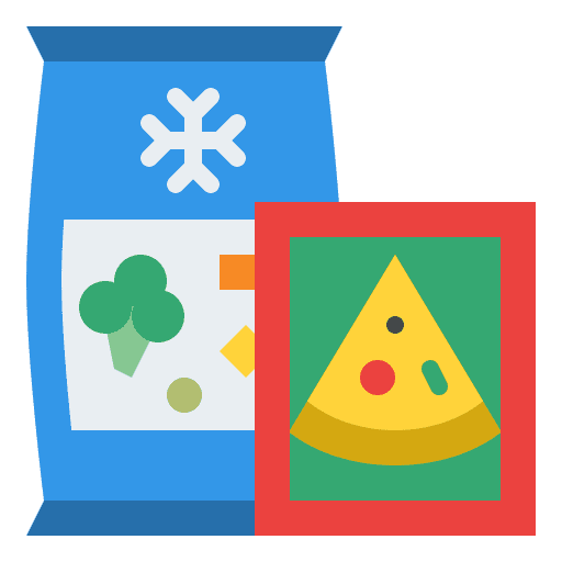 Frozen goods frozen goods vegetables food icon
