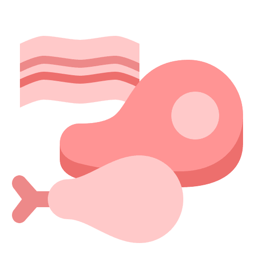 Meat bacon steak chicken icon