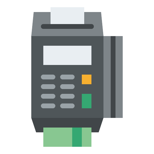 Swipe card swiping card payment icon