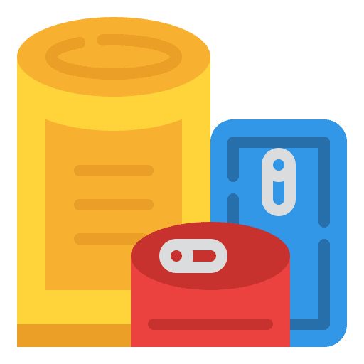 Canned food grocery food vegetable icon