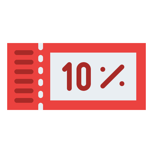 Coupon online shopping discount commerce and shopping icon