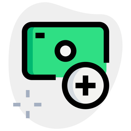 Add online payment pay card icon