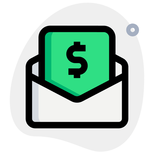 Email currency cents email icon