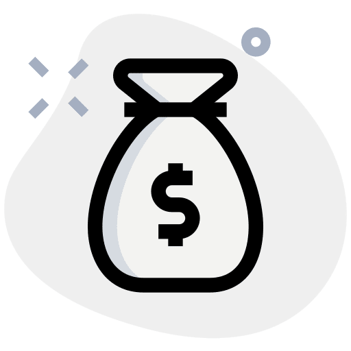 Money tag hands and gestures revenue money tag icon