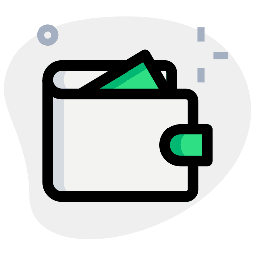 Wallet pay money cash icon