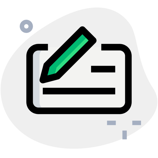 Pay bank business and finance pen icon