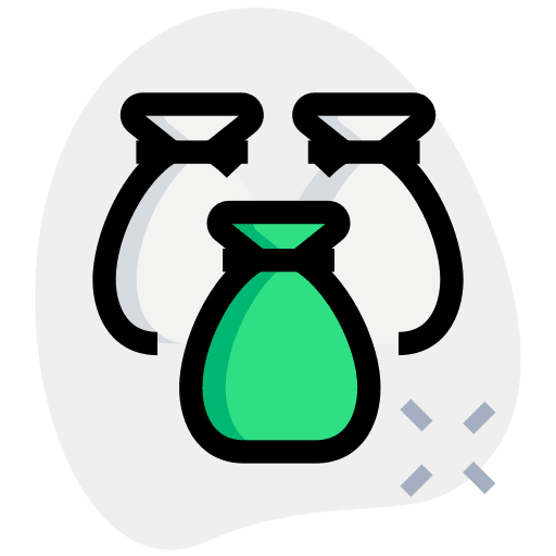 Money bags money bags business pack currency icon