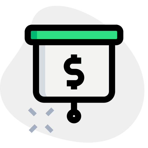 Presentation business and finance presentation business icon