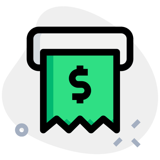 Receipt business receipt business and finance icon