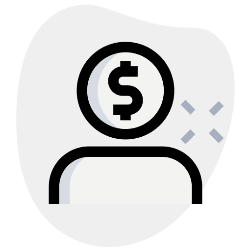 User currency coins business and finance icon