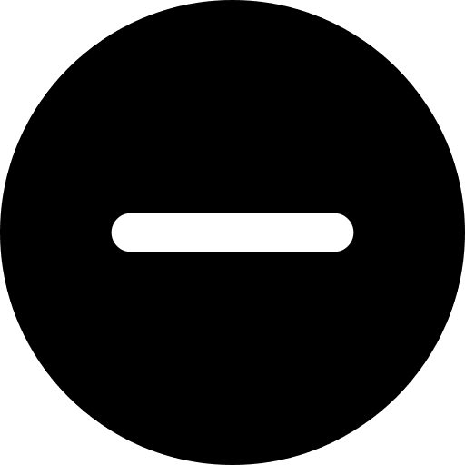 Remove less line sign icon