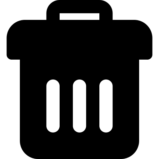 Bin rubbish bin file can icon