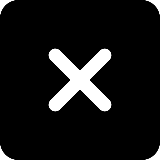 Erase button equis delete icon